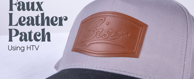 Faux Leather Patch using HTV